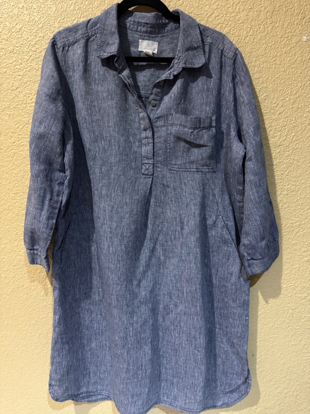 Caslon Chambray Shirt Dress in Light Blue